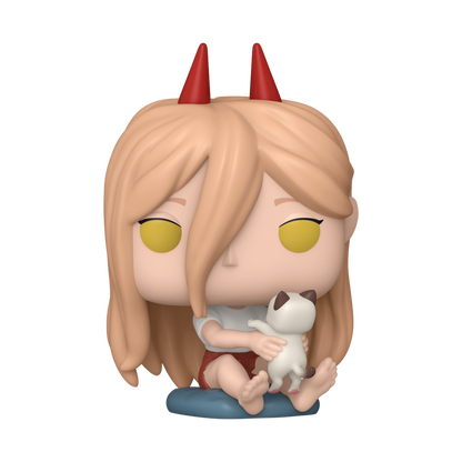 POWER WITH MEOWY EXCLUSIVO CHALICE COLLECTIBLES #1766 : CHAINSAW MAN - FUNKO POP! ANIMATION
