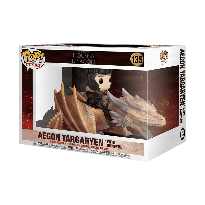 Pop! Rides Deluxe Aegon Targaryen with Sunfyre House of the Dragon