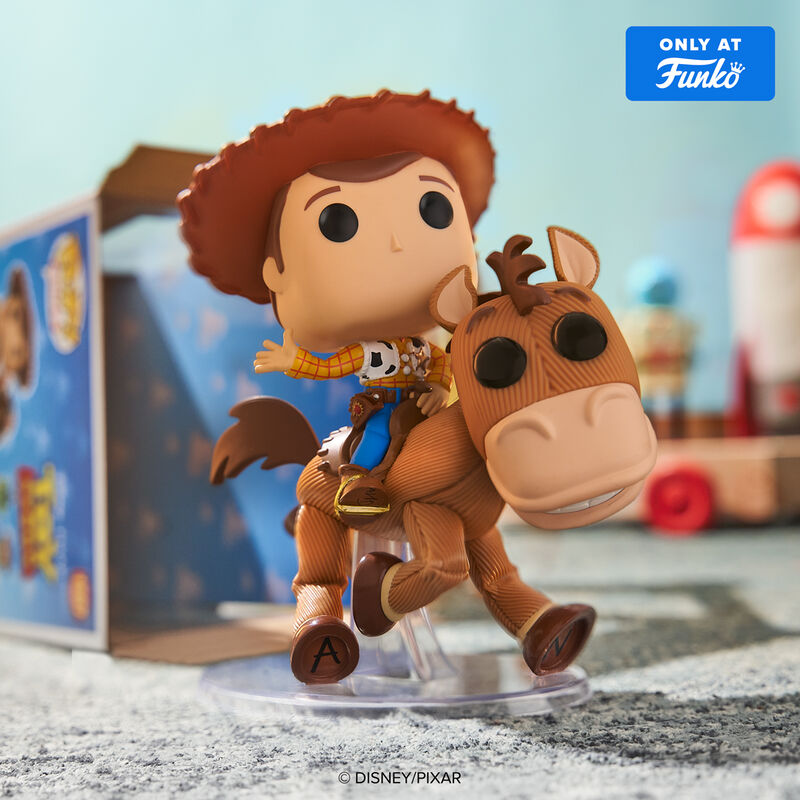 WOODY ON BULLSEYE DELUXE EXCLUSIVE 30TH ANNIVERSARY #1597 : TOY STORY - FUNKO POP! RIDES