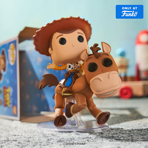 WOODY ON BULLSEYE DELUXE EXCLUSIVE 30TH ANNIVERSARY #1597 : TOY STORY - FUNKO POP! RIDES