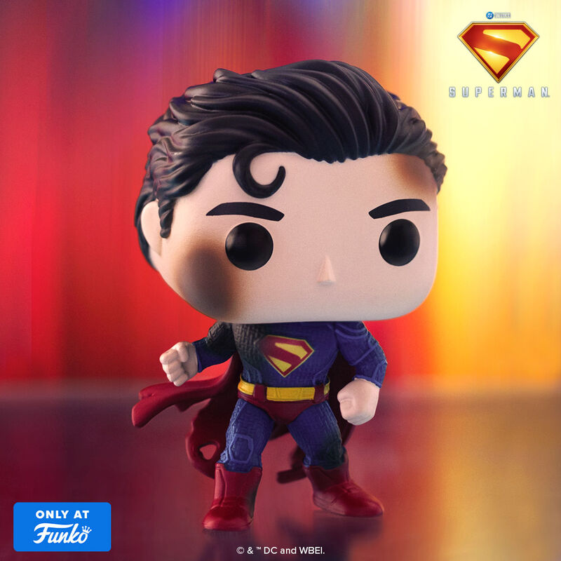 SUPERMAN BATTLE DAMAGED EXCLUSIVE FS #588 : SUPERMAN - FUNKO POP! HEREOES