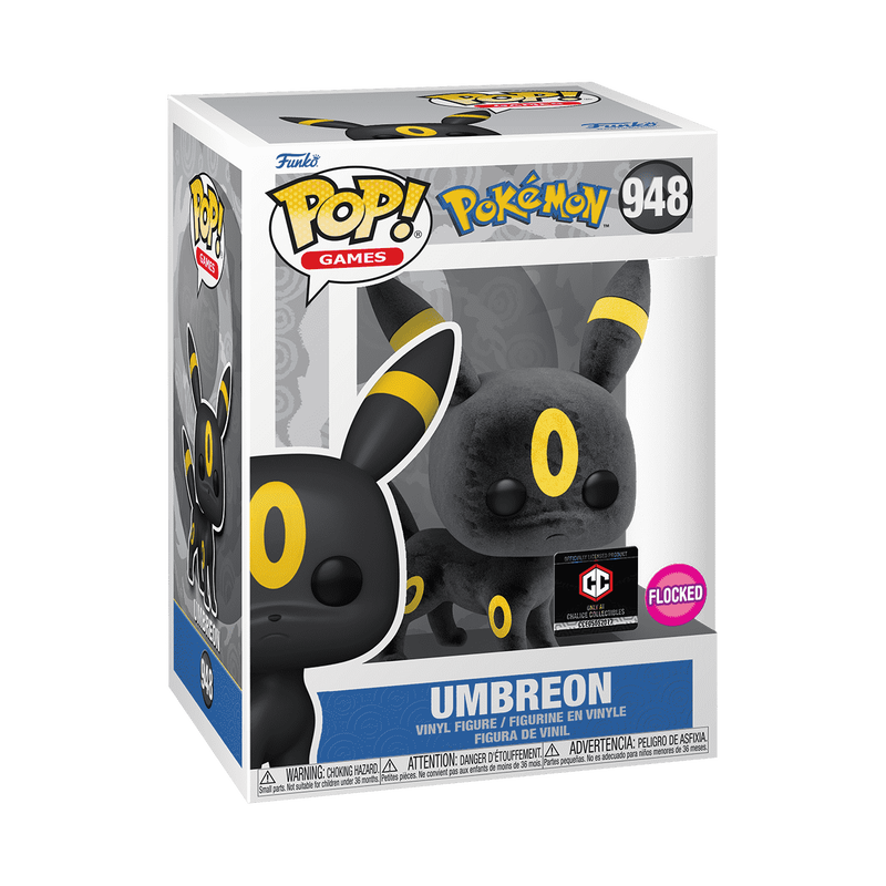 UMBREON FLOCKED EXCLUSIVO CHALICE #948 : POKEMON - FUNKO POP! GAMES