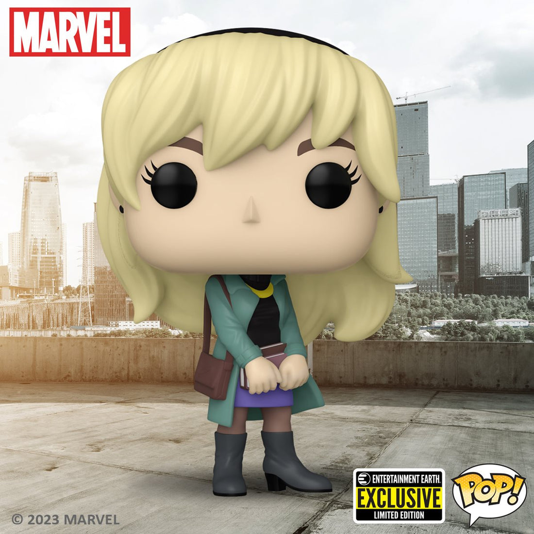 Gwen Stacy Entertainment Earth Exclusivo 1275 : Spider-Man - Funko Pop! Marvel