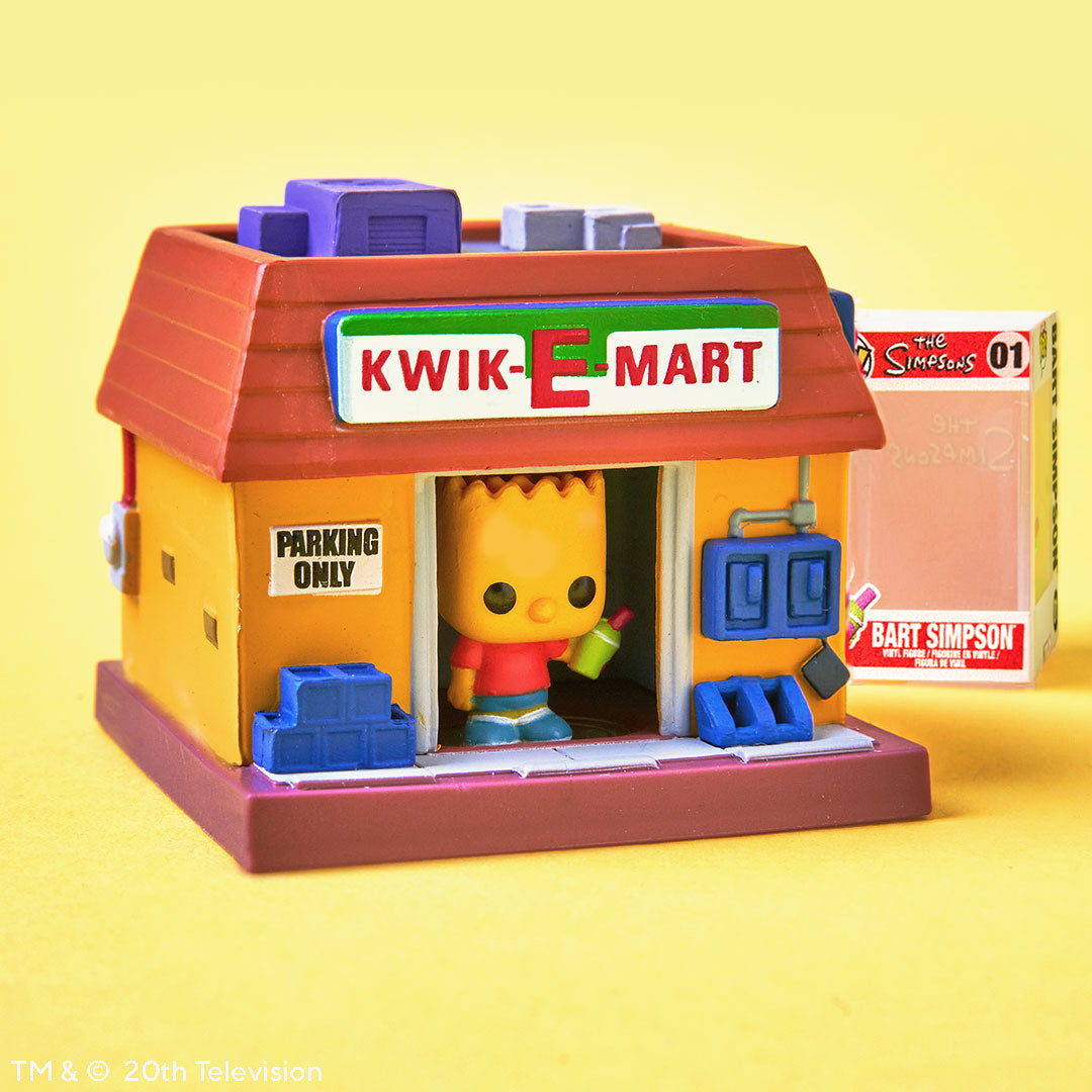 Bitty Pop! Bitty Town: Los Simpson - Bart Simpson y Kiwi-E Mart