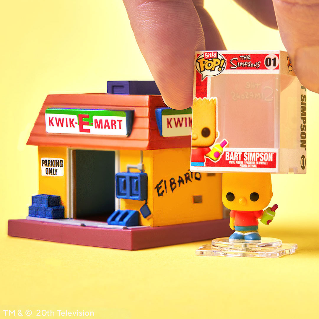 Bitty Pop! Bitty Town: Los Simpson - Bart Simpson y Kiwi-E Mart