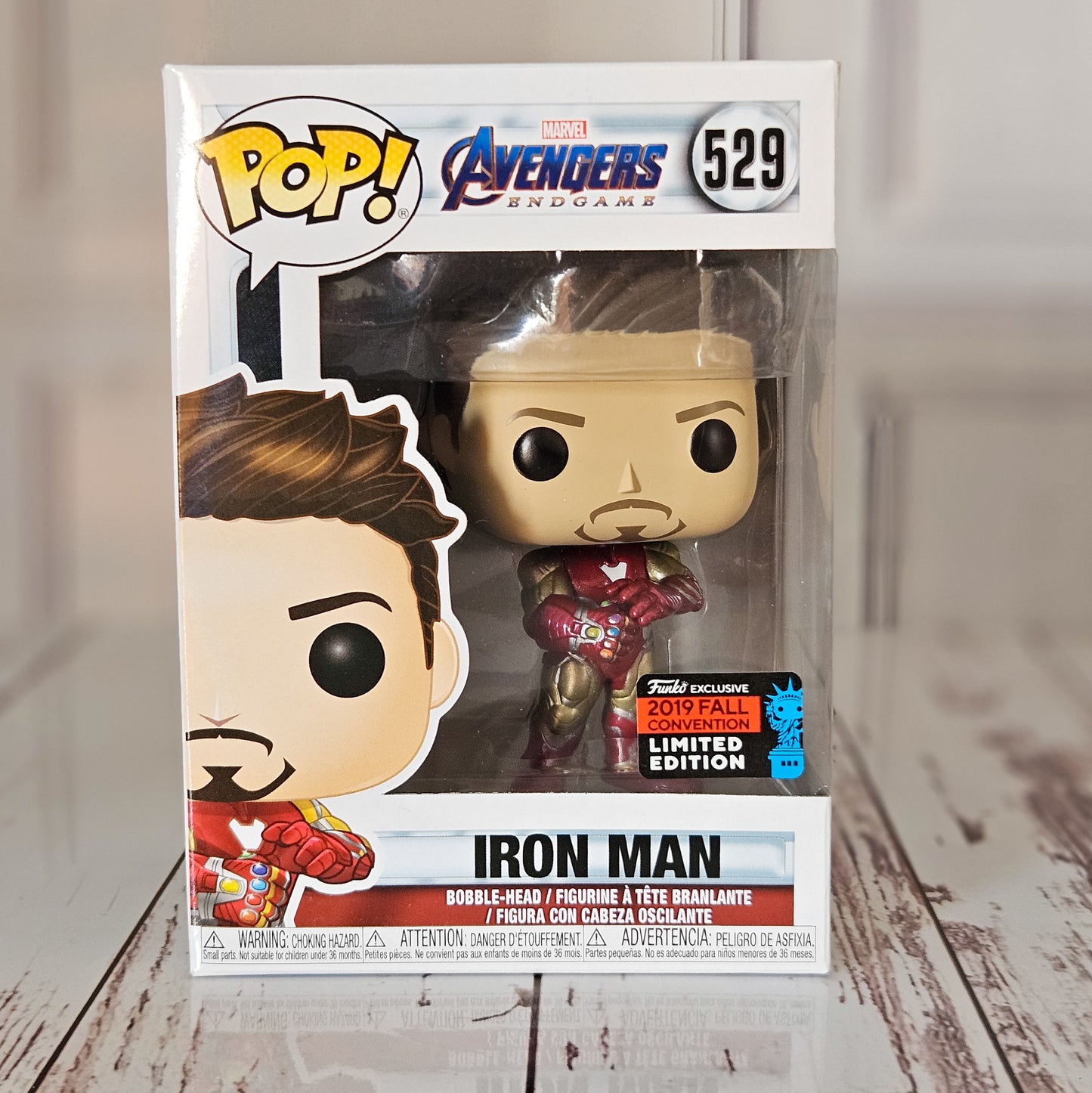 IRON MAN #529 EXCLUSIVO 2019 FALL CONVENTION NEW YORK : AVENGERS END GAME -  FUNKO POP! MARVEL