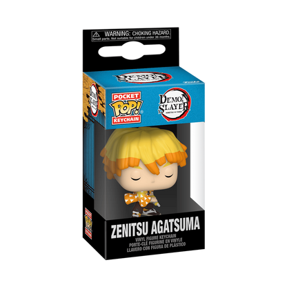 ZENITSU AGATSUMA LLAVERO : DEMON SLAYER FUNKO POP! KEYCHAIN