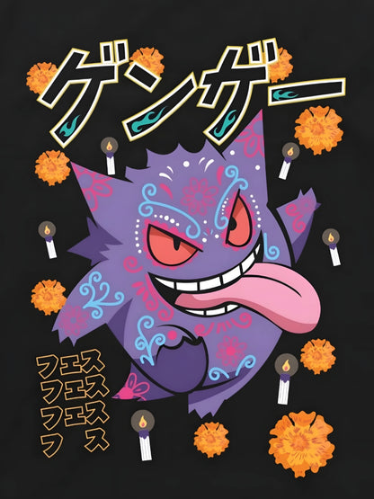 GENGAR DIA DE MUERTOS PLAYERA