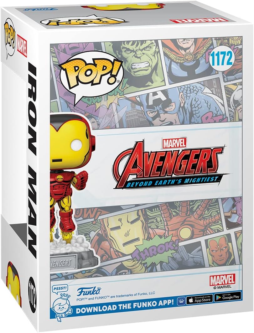 Cómic Iron Man 1172 con Pin : Avengers 60 Aniversario Exclusivo - Funko Pop! Marvel