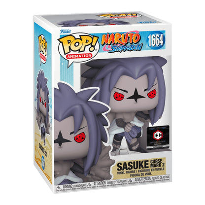 SASUKE COURSE MARK 2 EXCLUSIVO CHALICE #1664 : NARUTO SHIPPUDEN- FUNKO POP! ANIMATION