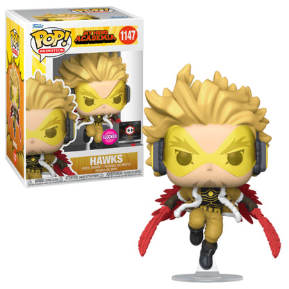 HAWKS FLOCKED EXCLUSIVO  CHALICE COLLECTIBLES #1147 : MY HERO ACADEMIA - FUNKO POP! ANIMATION