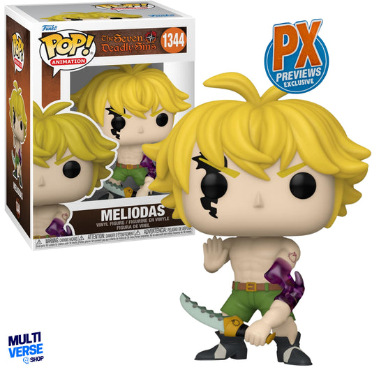 MELIODAS MODO DEMONIO EXCLUSIVO PX #1344 : THE SEVEN DEADLY SINS - FUNKO POP! ANIME