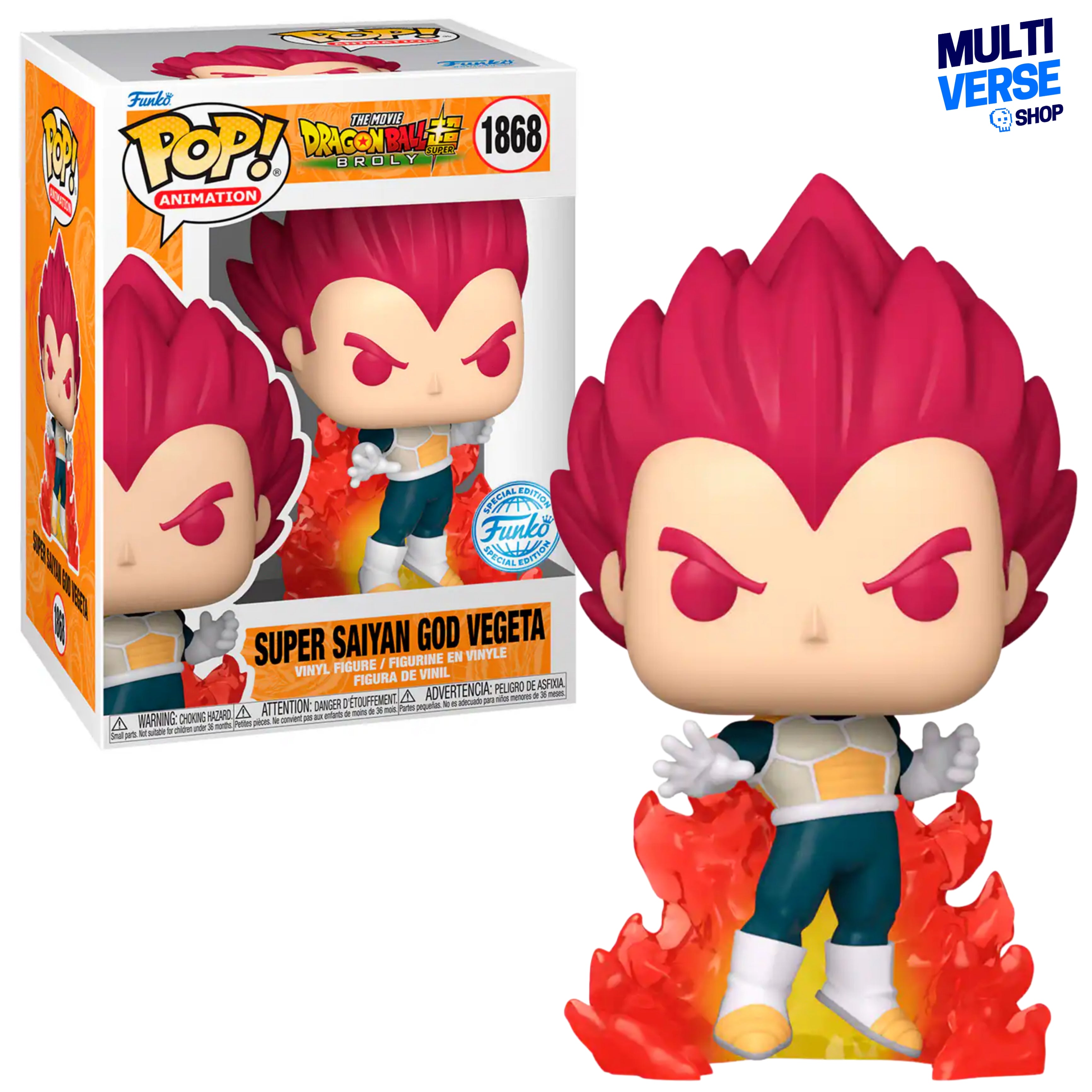 SUPER SAIYAN GOD VEGETA SPECIAL EDITION #1868 : DRAGON BALL SUPER BROLY - FUNKO POP! ANIMATION