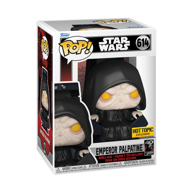 EMPERADOR PALPATINE EN TRONO EXCLUSIVO HOT TOPIC #614 : STAR WARS - FUNKO POP! MOVIES