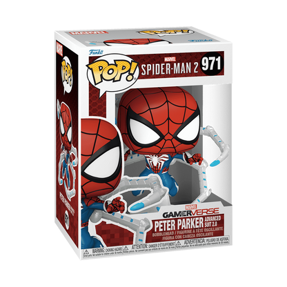 PETER PARKER ADVANCED SUIT 2.0 #971 : SPIDER-MAN 2 - FUNKO POP! MARVEL GAMERVERSE