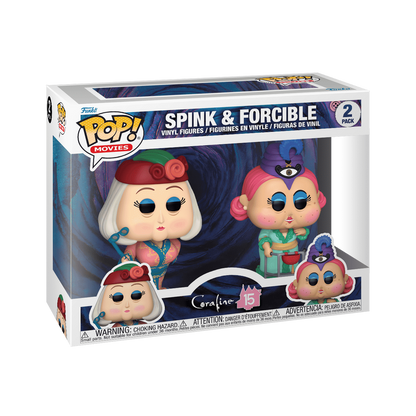 SPINK & FORCIBLE 2 PACK : CORALINE 15 ANIVERSARIO - FUNKO POP! MOVIES