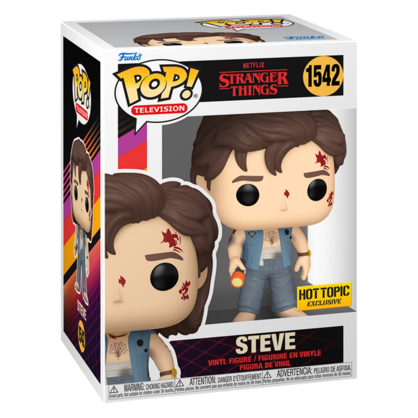 STEVE (BLOODY) EXCLUSIVO HOTTOPIC STRANGER THINGS FUNKO POP TV