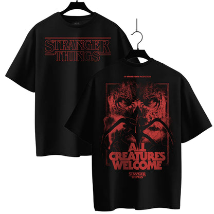 ALL CREATURES WELCOME PLAYERA : STRANGER THINGS