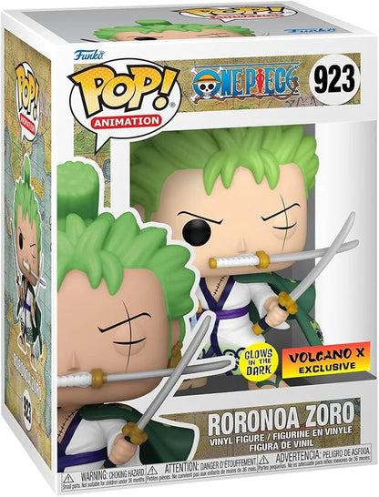 RORONOA ZORO (GITD) EXCLUSIVO VOLCANO X #923 : ONE PIECE - FUNKO POP! ANIMATION