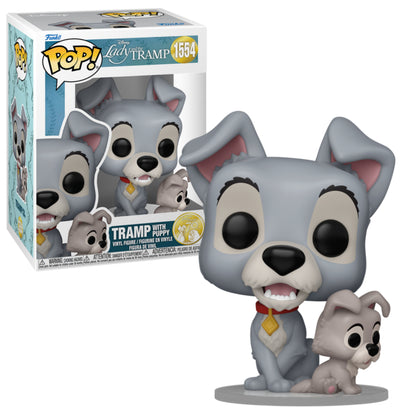 TRAMP WITH PUPPY #1554 : LA DAMA Y EL VAGABUNDO - FUNKO POP! DISNEY