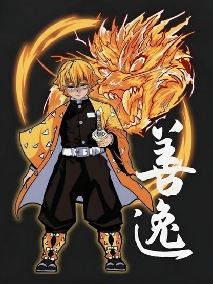 ZENITZU DIOS DEL TRUENO - DEMON SLAYER : PLAYERA