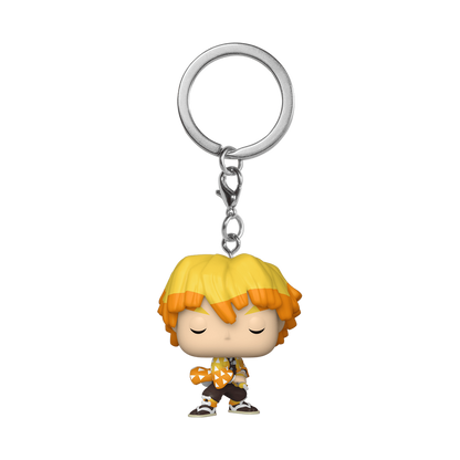 ZENITSU AGATSUMA LLAVERO : DEMON SLAYER FUNKO POP! KEYCHAIN