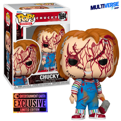 CHUCKY BLOODY EXCLUSIVO ENTERTAINMENT EARTH #1694 : BRIDE OF CHUCKY - FUNKO POP! MOVIES