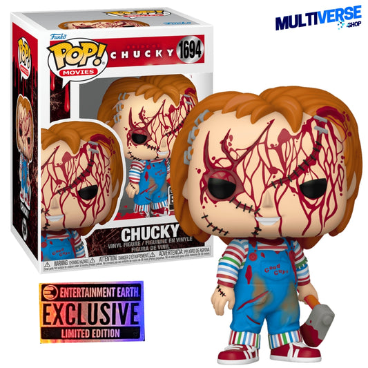 CHUCKY BLOODY EXCLUSIVO ENTERTAINMENT EARTH #1694 : BRIDE OF CHUCKY - FUNKO POP! MOVIES