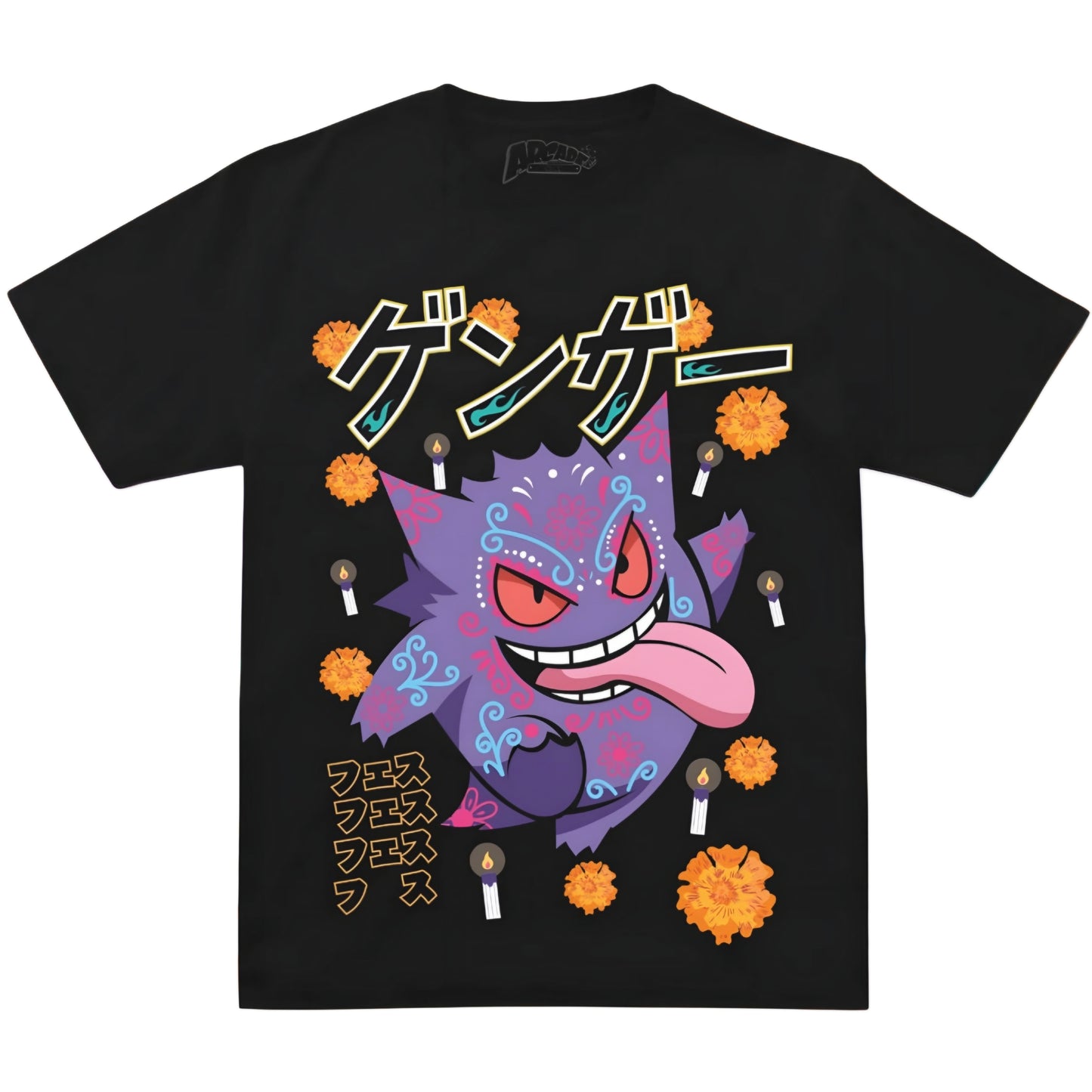 GENGAR DIA DE MUERTOS PLAYERA