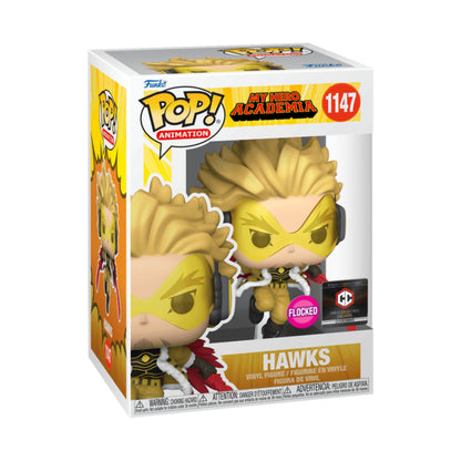 HAWKS FLOCKED EXCLUSIVO  CHALICE COLLECTIBLES #1147 : MY HERO ACADEMIA - FUNKO POP! ANIMATION