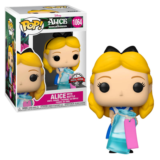 ALICE WITH BOTTLE SPECIAL EDITION #1064: ALICE IN WONDERLAND - FUNKO POP! DISNEY