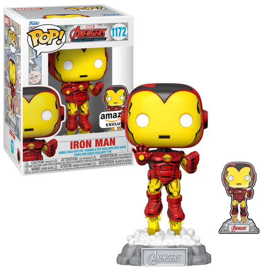 Cómic Iron Man 1172 con Pin : Avengers 60 Aniversario Exclusivo - Funko Pop! Marvel