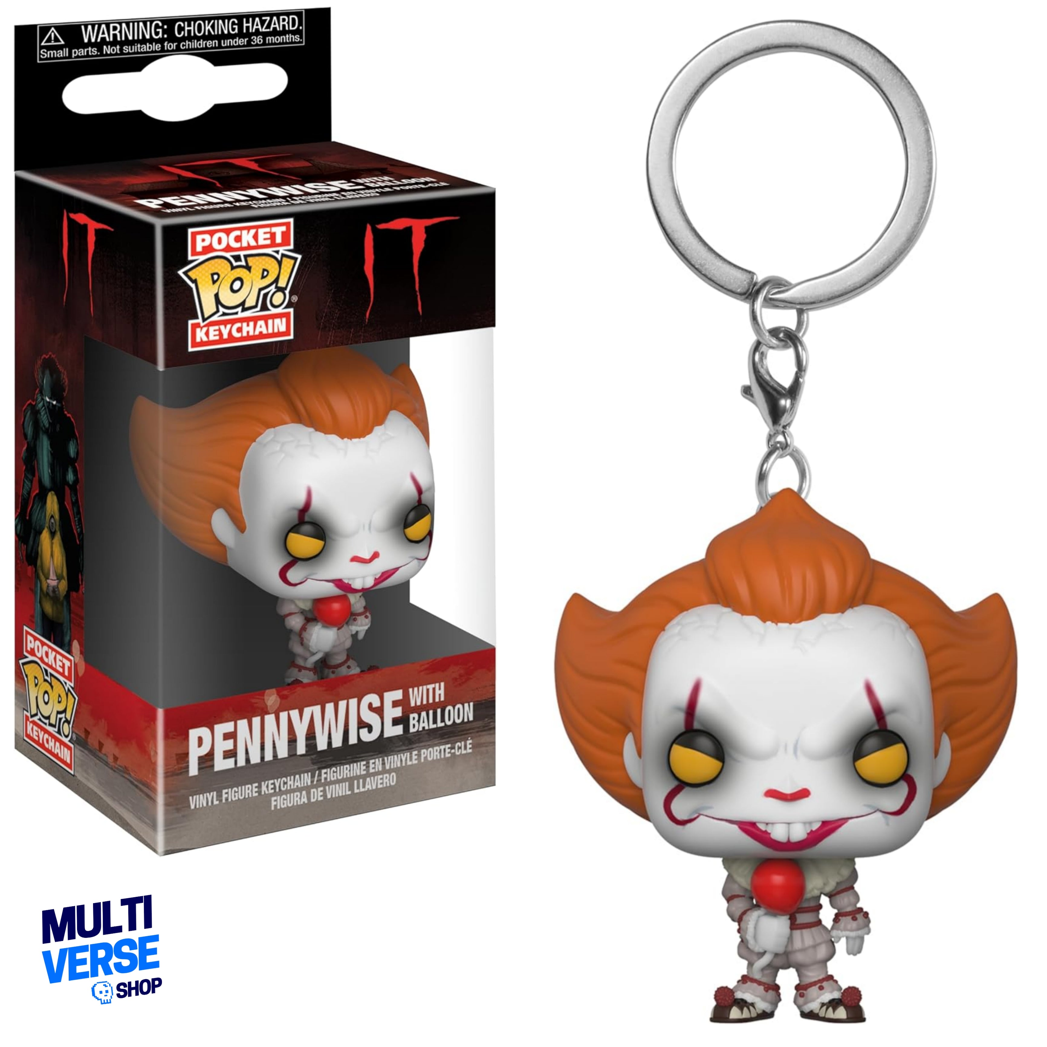 PENYWISE CON GLOBO : IT CAPITULO 2 - FUNKO POP! KEYCHAIN