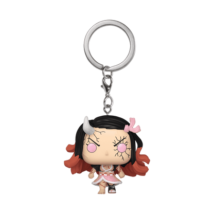 NEZUKO KAMADO (DEMON FORM) : DEMON SLAYER - FUNKO POP! KEYCHAIN