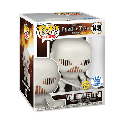 WAR HAMMER TITAN DELUXE GLOW IN THE DARK FUNKO SHOP #1449 : ATACK OF TITAN - FUNKO POP! ANIMATION
