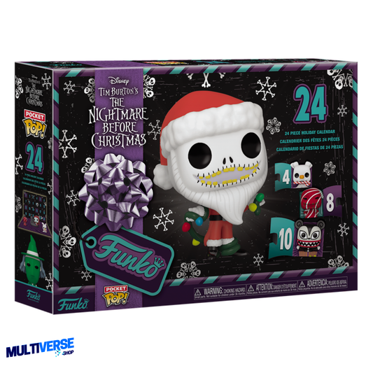 CALENDARIO DE ADVIENTO THE NIGHTMARE BEFORE CHRISTMAS 24 PZ - FUNKO POP! POCKET DISNEY