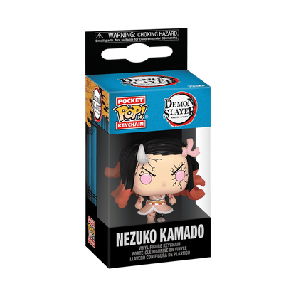 NEZUKO KAMADO (DEMON FORM) : DEMON SLAYER - FUNKO POP! KEYCHAIN
