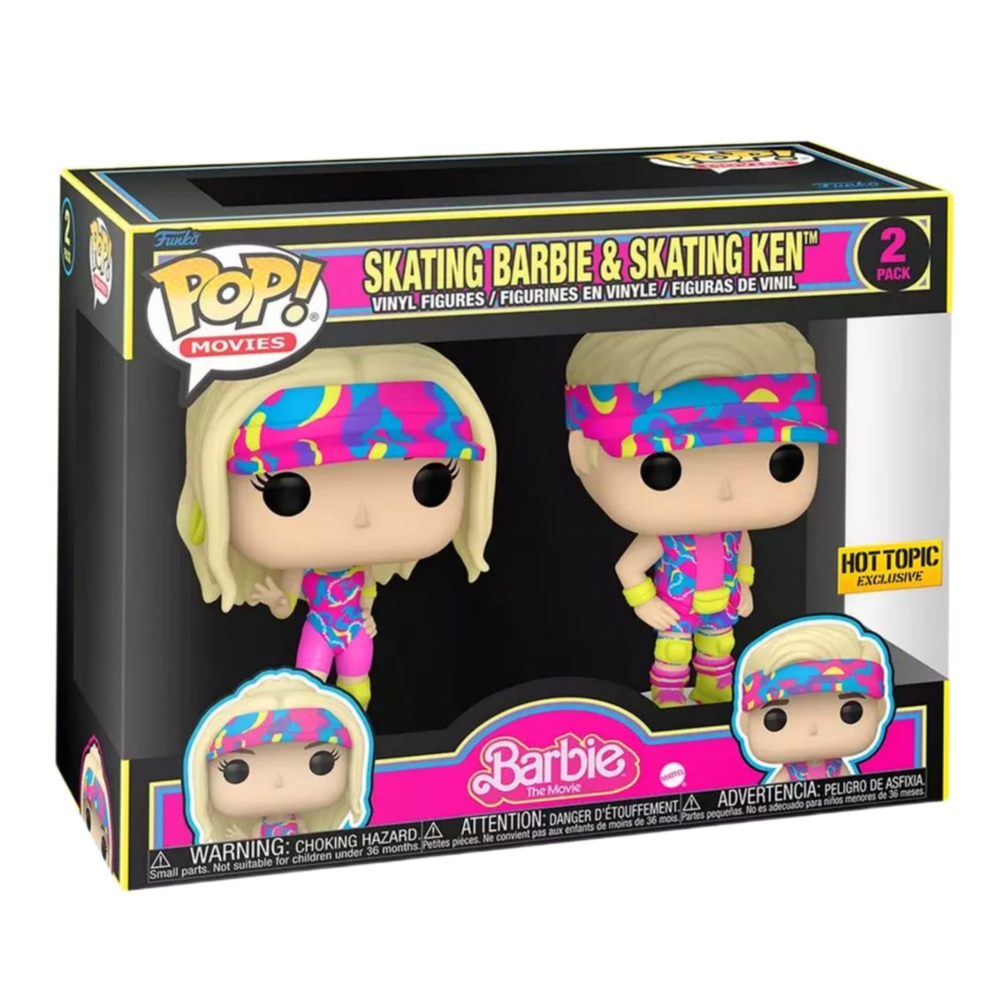 SAKATING BARBIE & KEN 2PACK EXCLUSIVO HOTTOPIC FUNKO POP! MOVIES