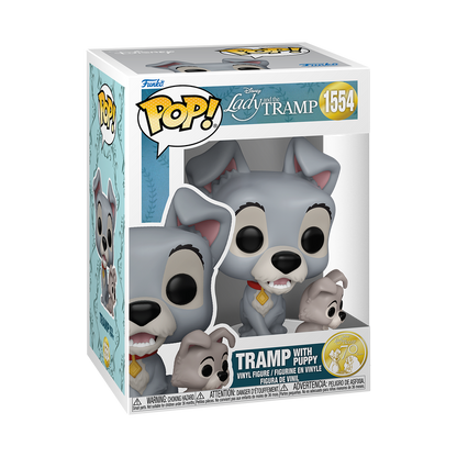 TRAMP WITH PUPPY #1554 : LA DAMA Y EL VAGABUNDO - FUNKO POP! DISNEY