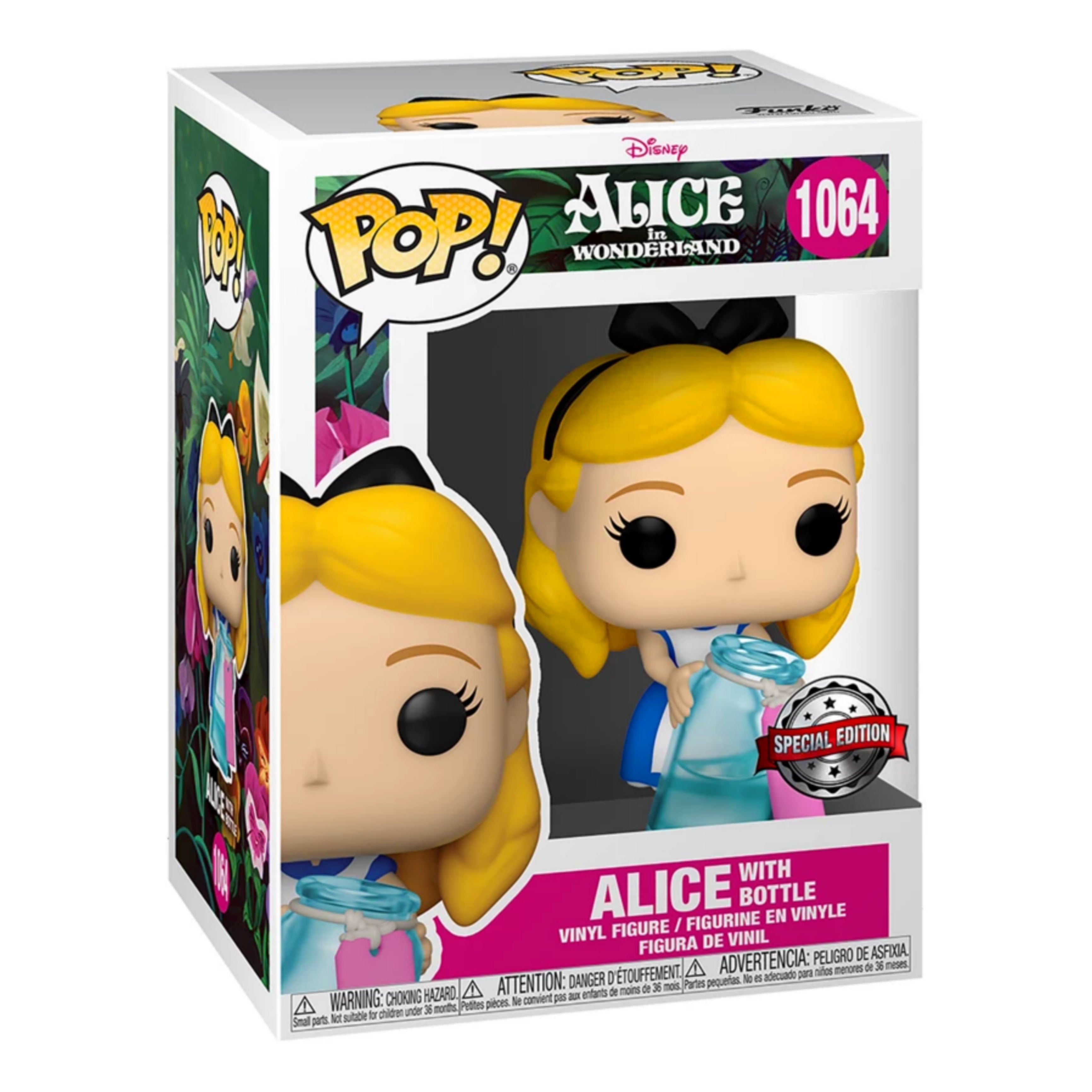 ALICE WITH BOTTLE SPECIAL EDITION #1064: ALICE IN WONDERLAND - FUNKO POP! DISNEY